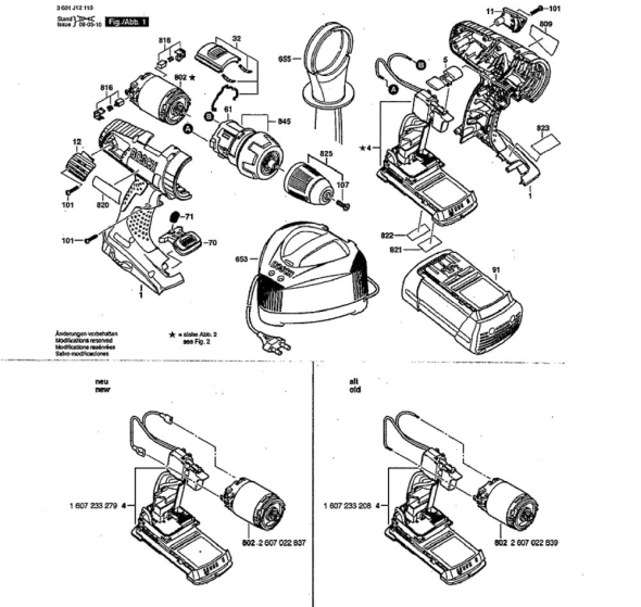 Bosch 38636-01 Diagram and Parts List for 38636-01  Bosch Cordless Drill