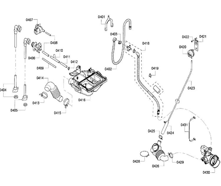 Pump Diagram and Parts List for WFMC5801UC 16 Bosch Washer