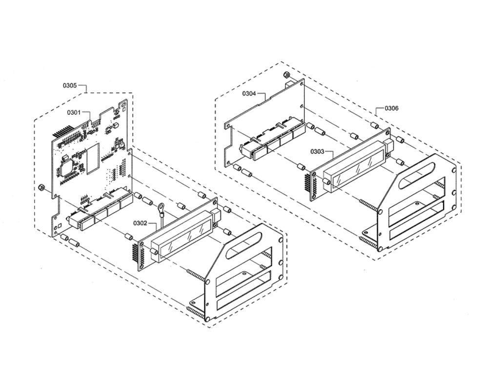 Display Module Diagram and Parts List for PRD48JDSGU 11 Thermador Range