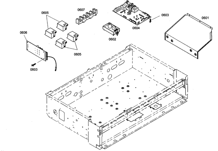 Pcb Control Panel Diagram and Parts List for PRG364EDG01  Thermador Range