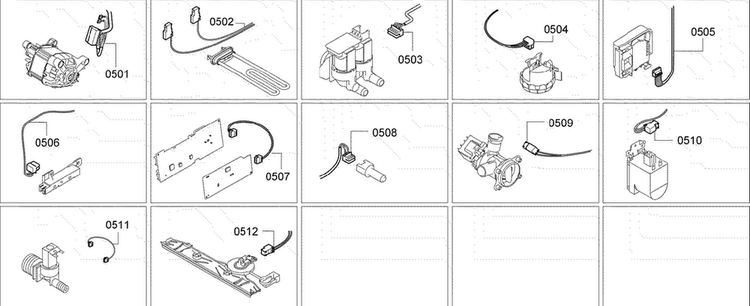 Harness Assy Diagram and Parts List for WAP24202UC 11 Bosch Washer