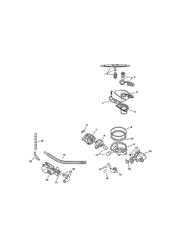 Component Assemblies Diagram and Parts List for SMU4092UC 14 Bosch Dishwasher