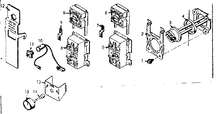 Functional Replacement Parts Diagram and Parts List for 153324410  Kenmore Water Heater