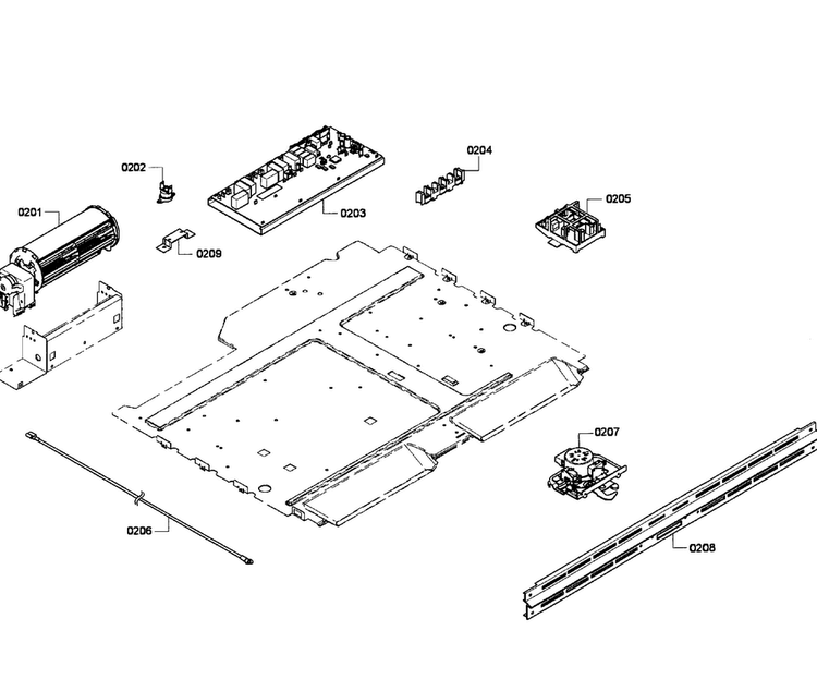 Pcb's Assy Diagram and Parts List for HBL3460UC 05 Bosch Wall Oven