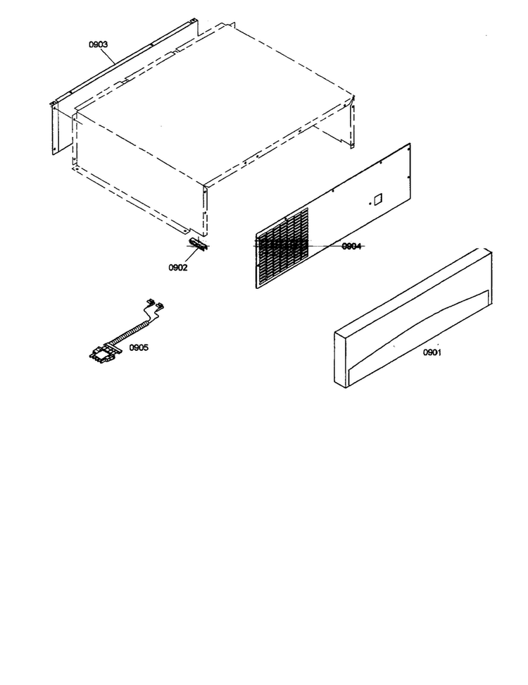 Back Panel Diagram and Parts List for KBURT3665E01  Thermador Refrigerator
