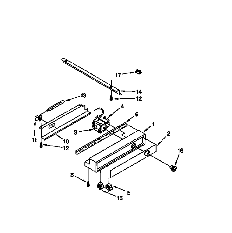 Freezer Control Panel Diagram and Parts List for TSS48DAW-06  Thermador Refrigerator