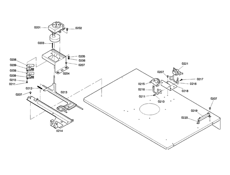Latch Diagram and Parts List for HBL752AUC 02 Bosch Wall Oven