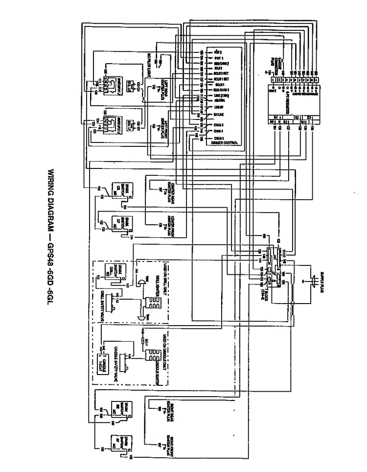 Page 27 Diagram and Parts List for GPS486GDS  Thermador Cooktop