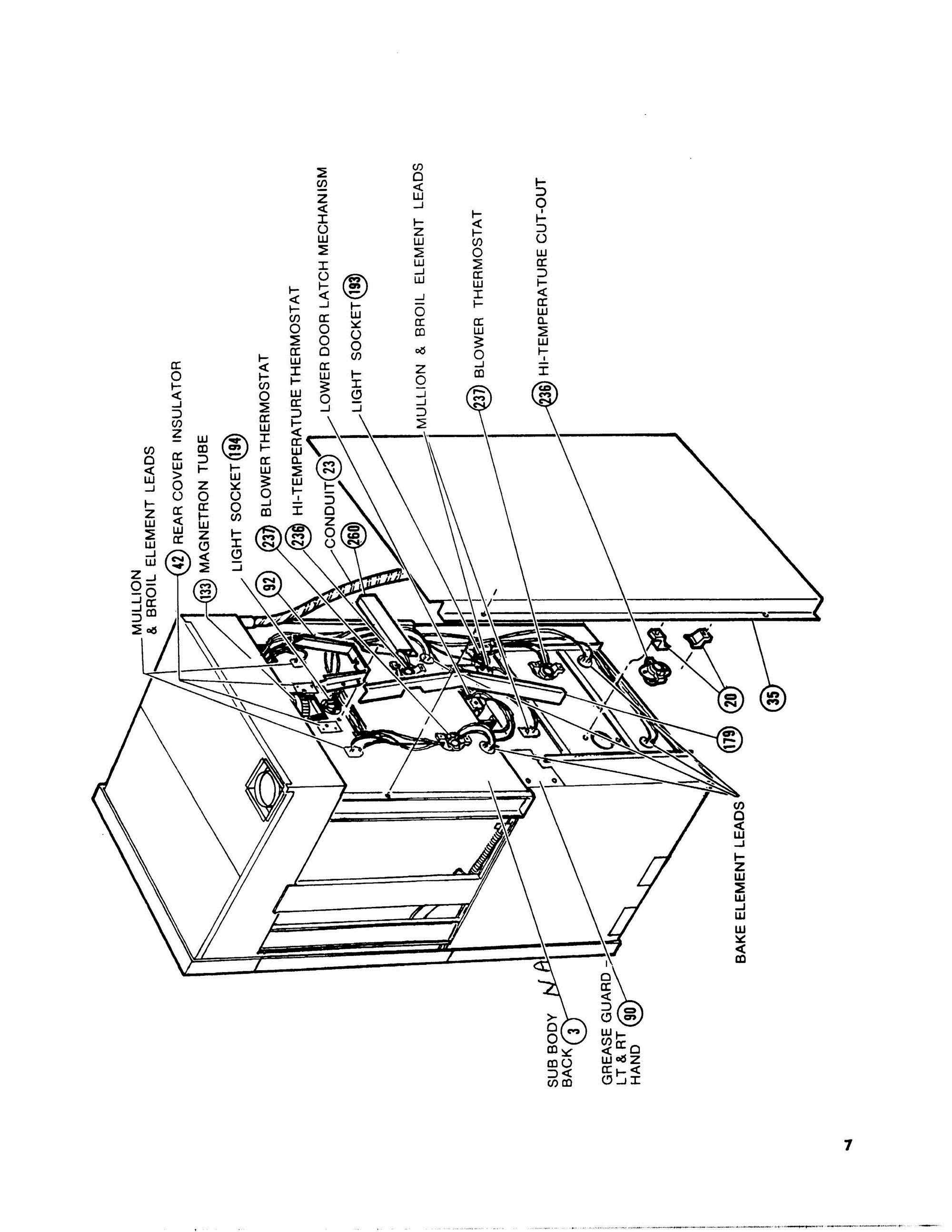09 - REAR VIEW Diagram and Parts List for CMT-18  Bosch Range
