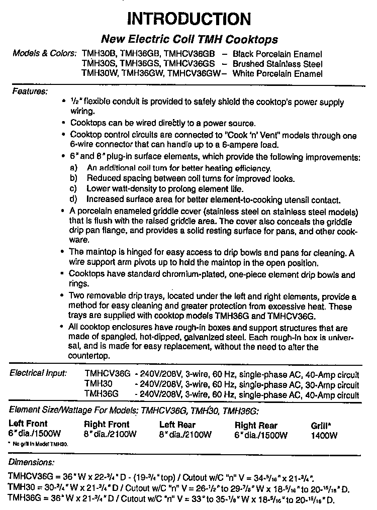 Section 2 Diagram and Parts List for THM30S  Thermador Cooktop