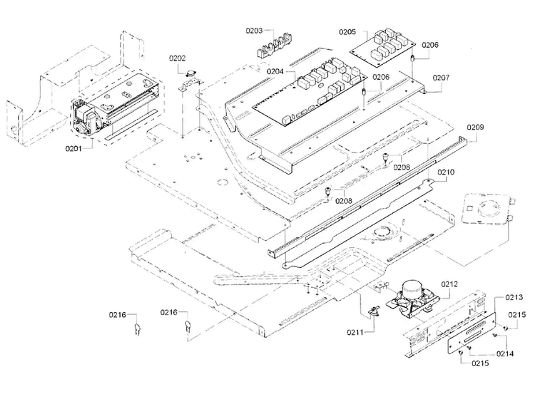 Pcb Assy Diagram and Parts List for HBL5551UC 01 Bosch Wall Oven