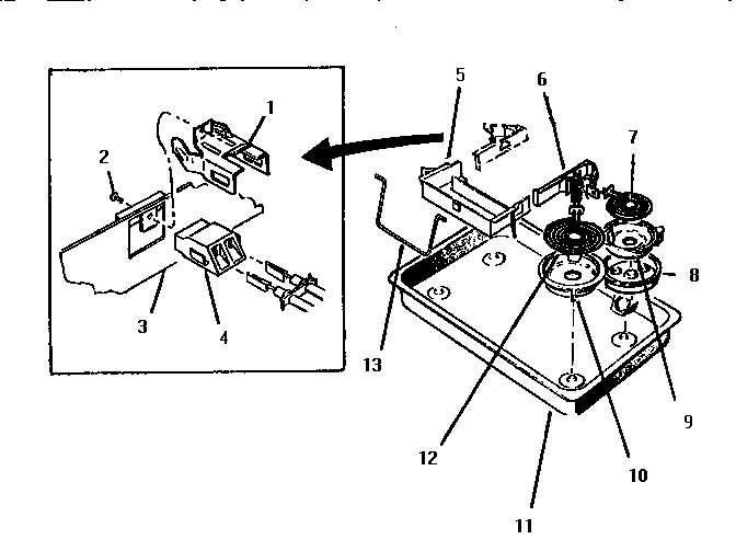 Section 4 Diagram and Parts List for TMH36P  Thermador Cooktop