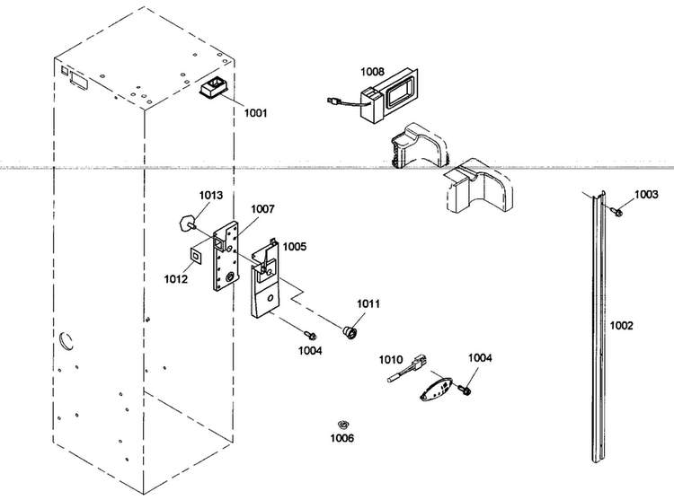 Sensor Asy Diagram and Parts List for KBUIT4275E 01 Thermador Refrigerator