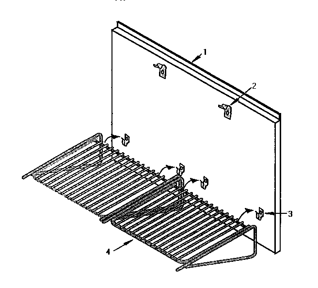 Keep Hot Shelf Accessory Diagram and Parts List for H42HQW  Thermador Range Hood