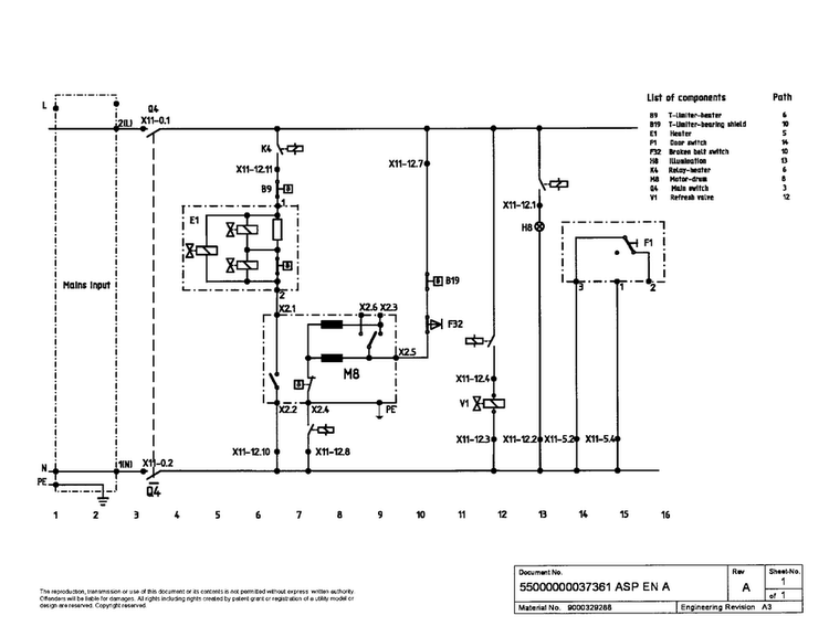 Wiring Diagram Diagram and Parts List for WTMC8530UC 05 Bosch Dryer