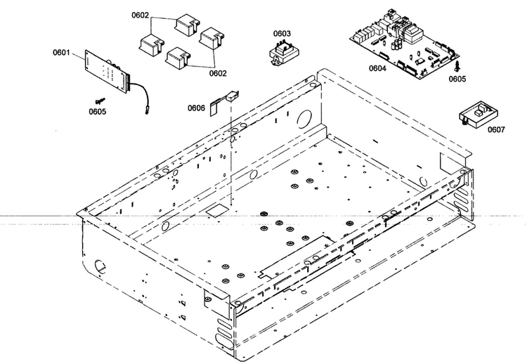 Pcb Control Panel Diagram and Parts List for PRG364ELH01  Thermador Range