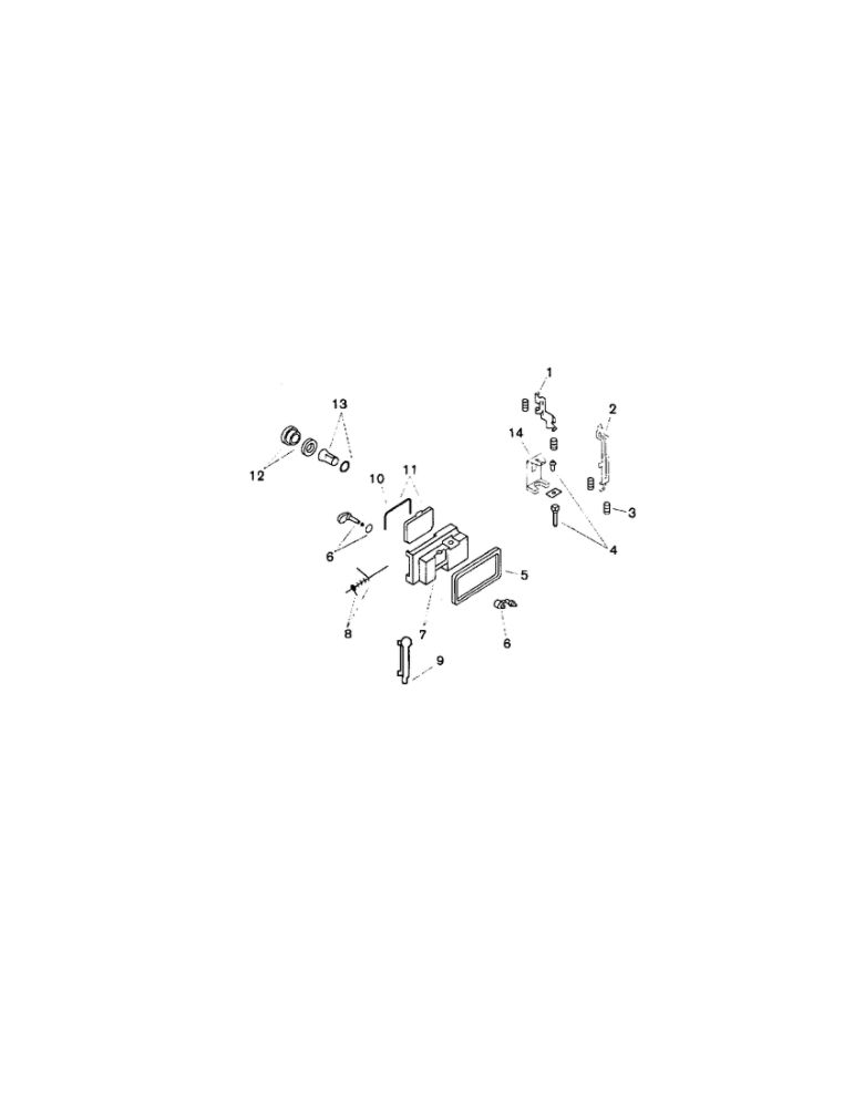 Dispenser Diagram and Parts List for SMU7052UC 14 Bosch Dishwasher