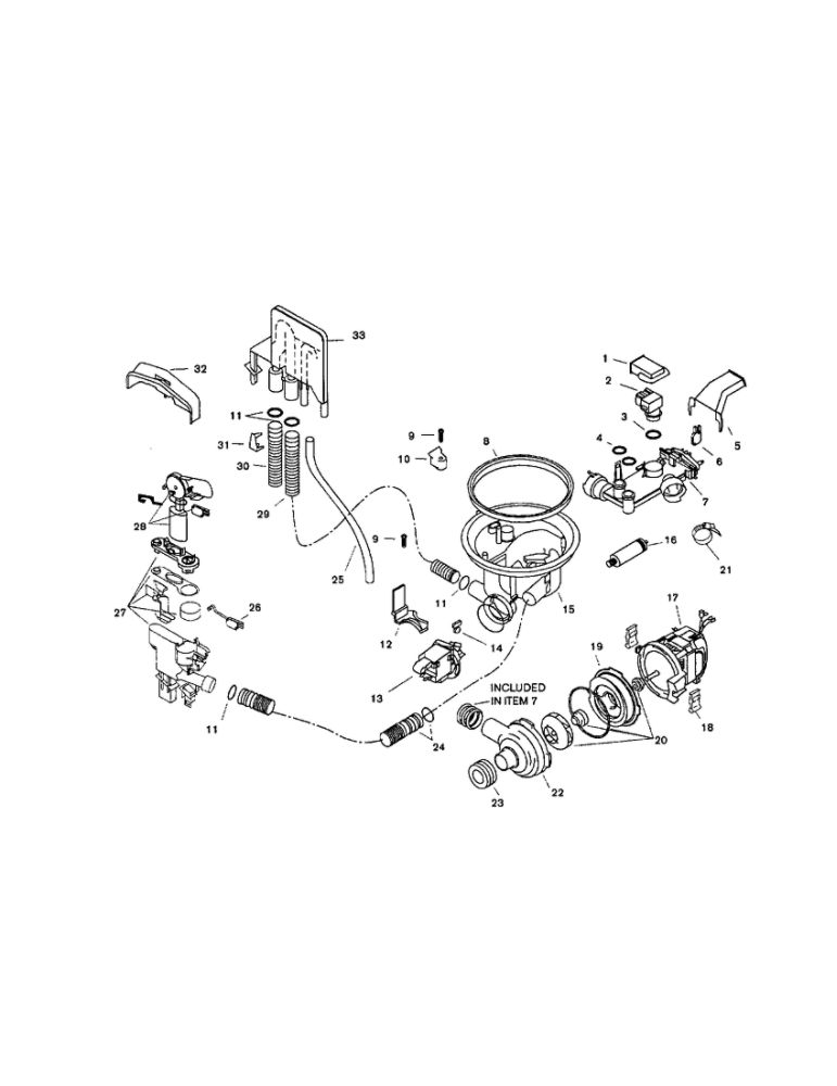 Component Assemblies Diagram and Parts List for SHI4306UC 11 Bosch Dishwasher