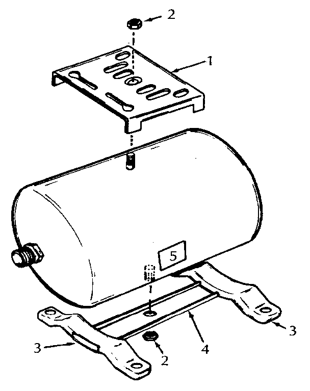 Water Tank Diagram and Parts List for 153291000  Kenmore Water Heater