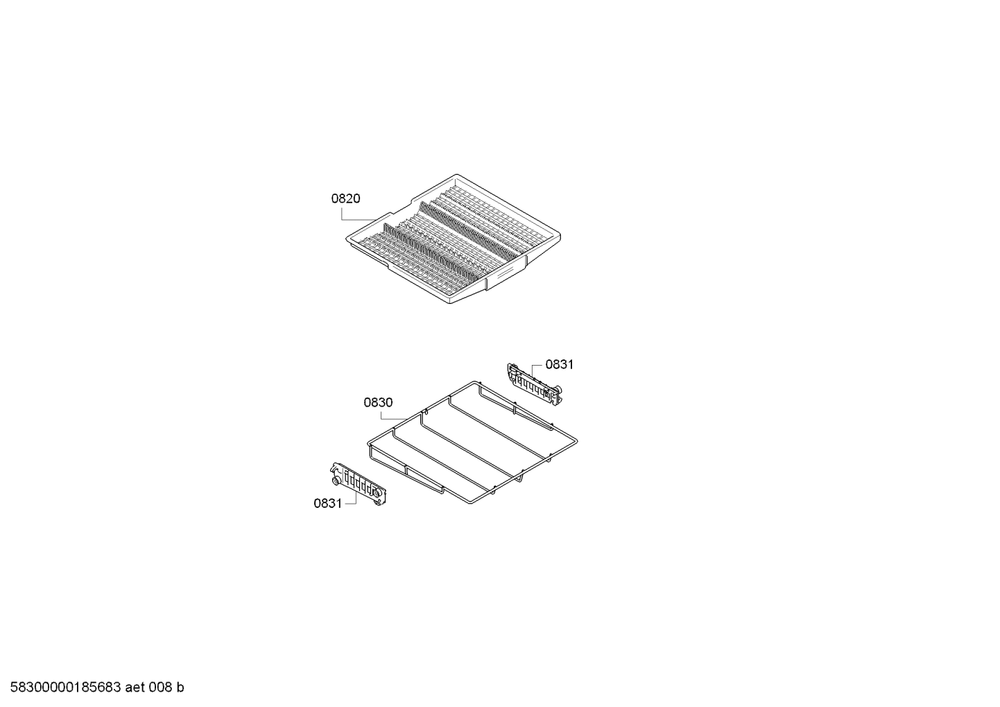 Diagram 6 Diagram and Parts List for SGX68U55UC-D5  Bosch Dishwasher