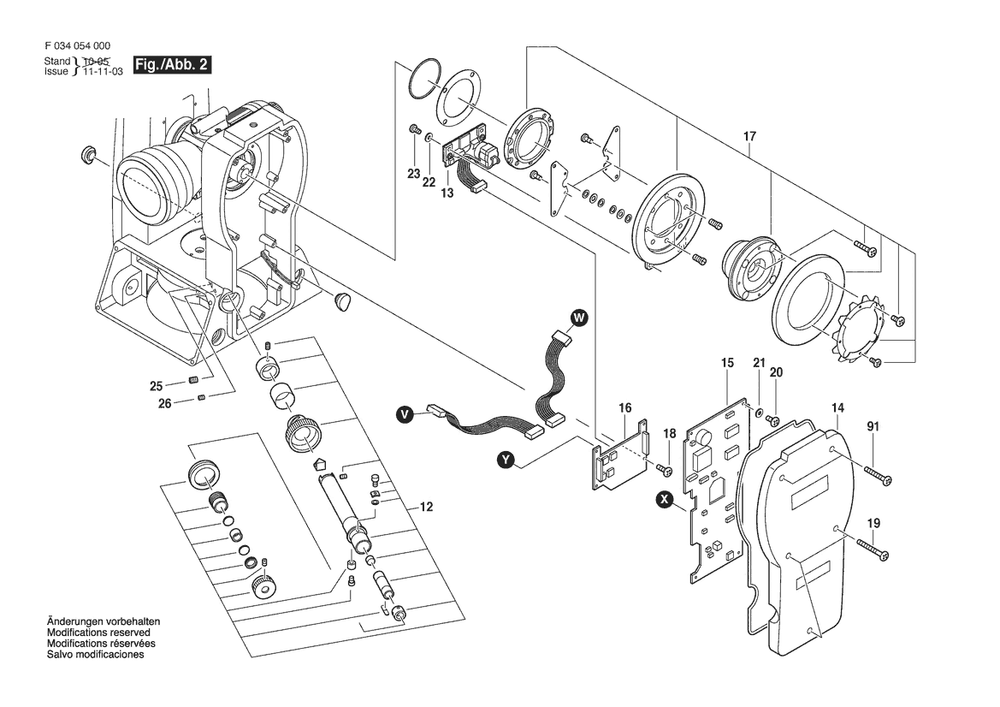 Section 2 Diagram and Parts List for 56-DGT10 F034054300 Bosch Miscellaneous