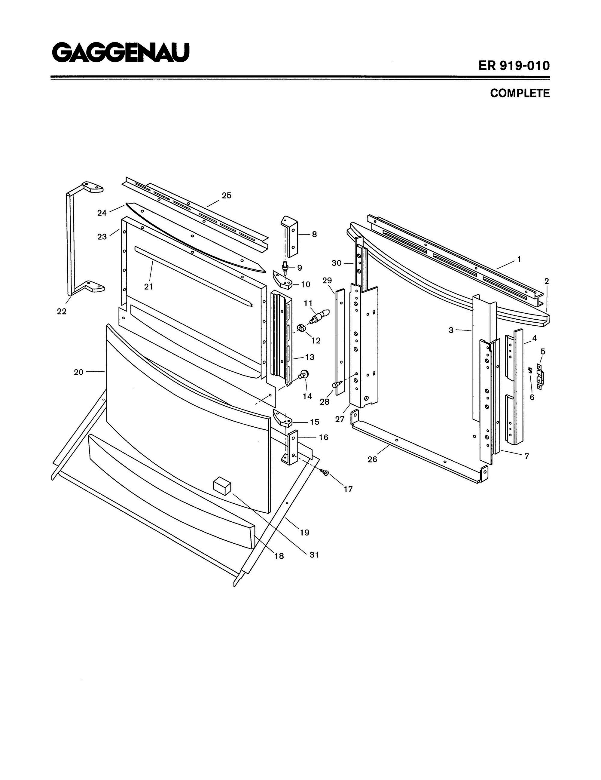 01 - COMPLETE Diagram and Parts List for ER919-010  Bosch 