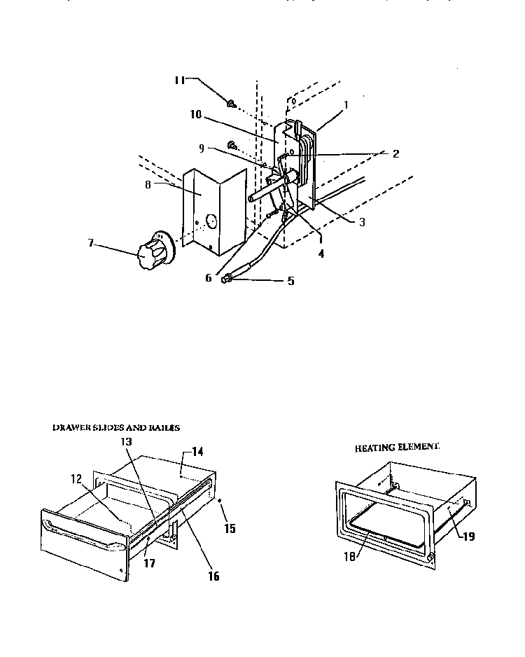 Heating Control Diagram and Parts List for WD24N  Thermador Warming Drawer