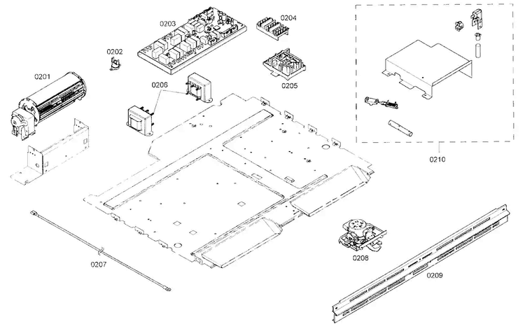 Control Assy Top Diagram and Parts List for ME302ES01  Thermador Wall Oven