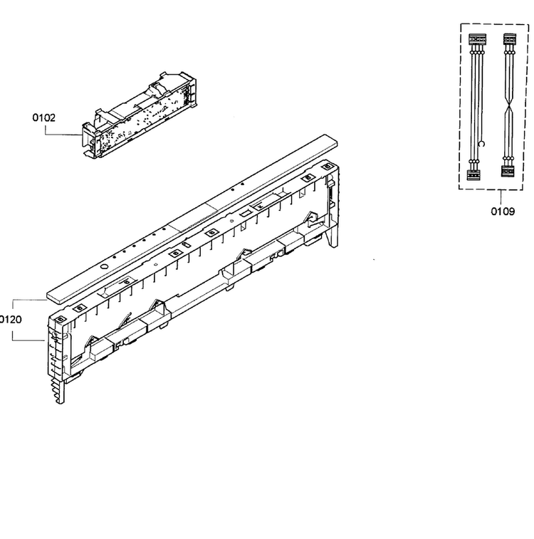 Control Panel Diagram and Parts List for SHV68E13UC 25 Bosch Dishwasher
