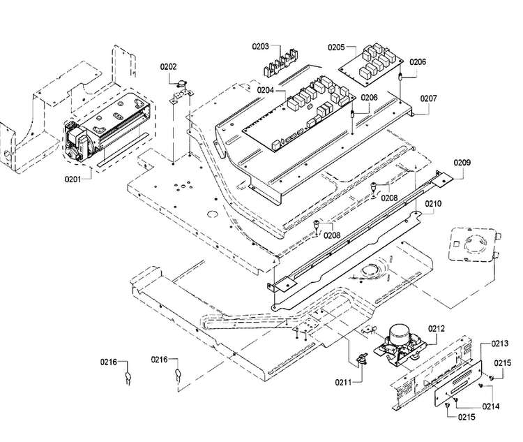 Pcb Diagram and Parts List for HBN5651UC 02 Bosch Wall Oven