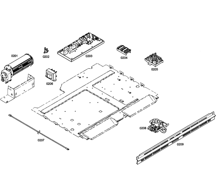 Pcb's Assy Diagram and Parts List for HBL8450UC 03 Bosch Wall Oven