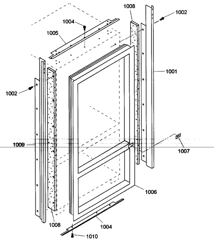 Trim Asy Diagram and Parts List for KBURT3675E01  Thermador Refrigerator