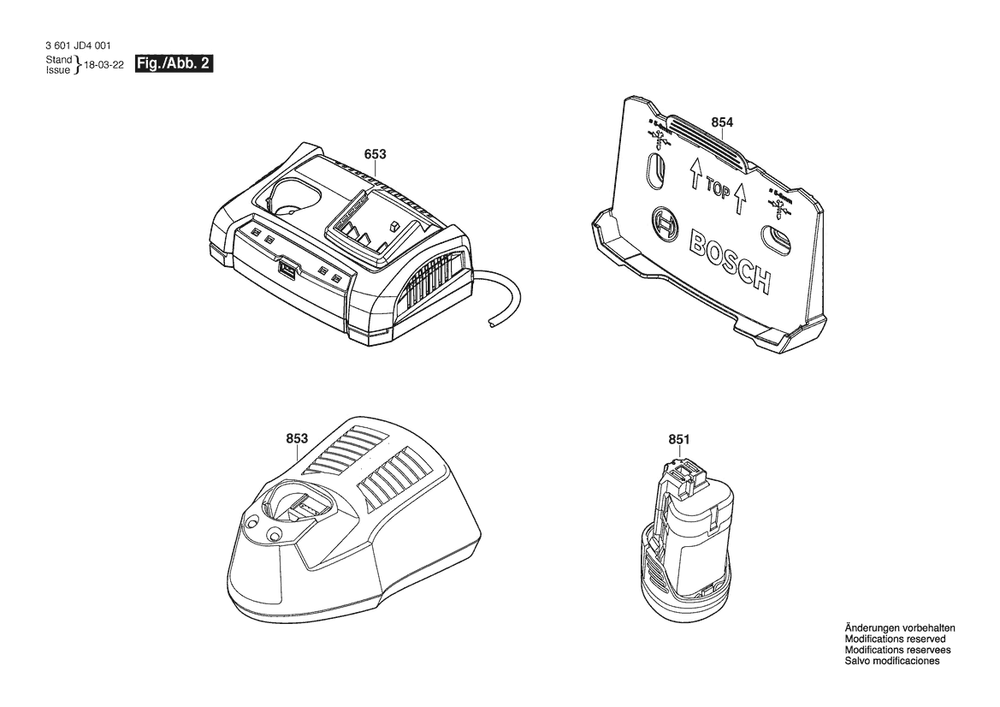 Section 2 Diagram and Parts List for GSR12V-20 3601JD4001 Bosch Screwdriver