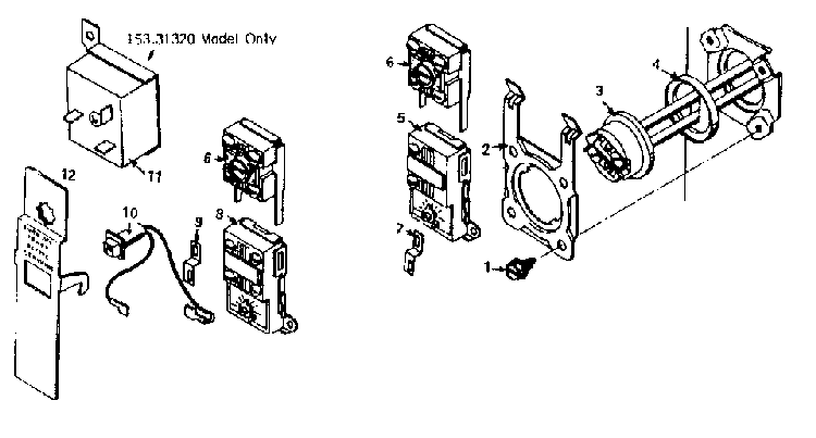Functional Replacement Parts Diagram and Parts List for 15331240  Kenmore Water Heater