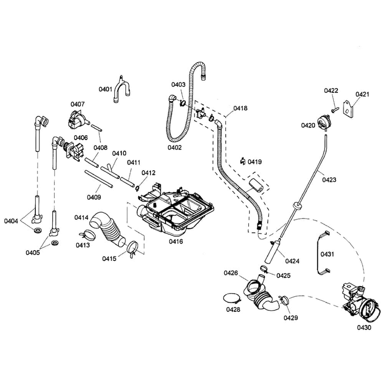Pump/dispenser Diagram and Parts List for WFMC5301UC 15 Bosch Washer