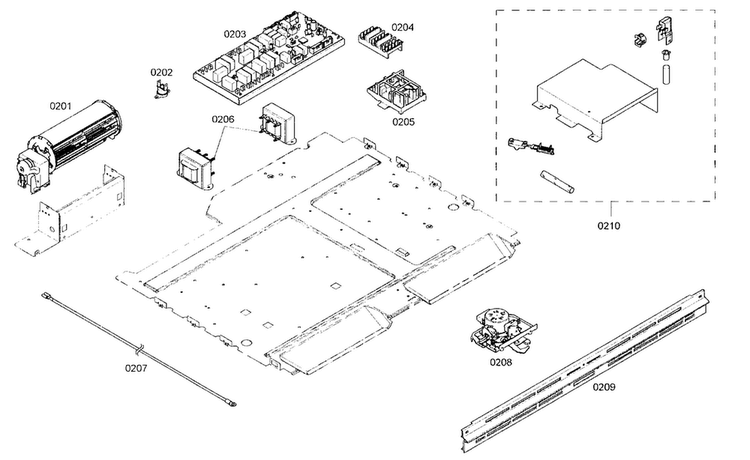 Pcb Assy Diagram and Parts List for MED302ES01  Thermador Wall Oven