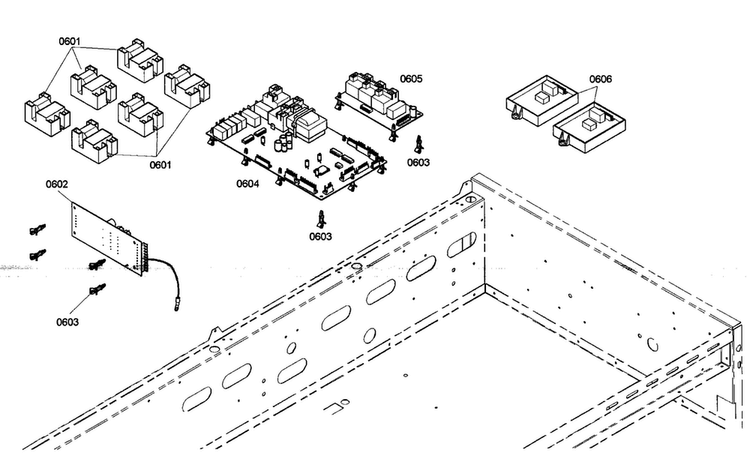Control Assy Diagram and Parts List for PRG486EDG04  Thermador Range