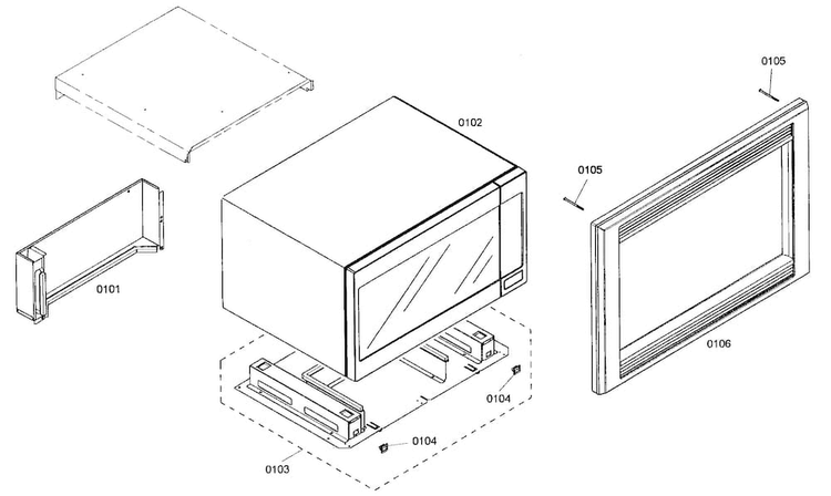 Microwave Diagram and Parts List for MCES01  Thermador Microwave
