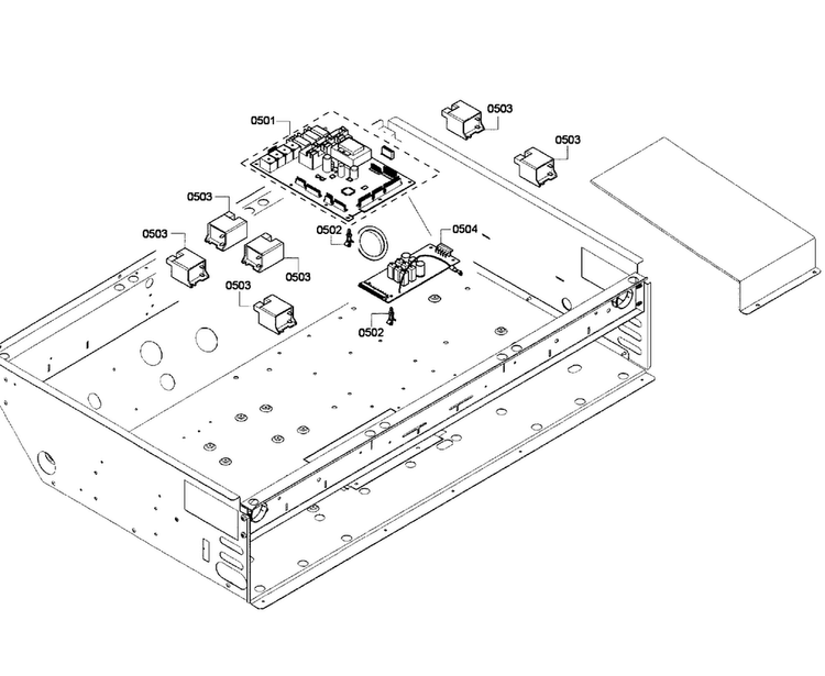 Pcb's Assy Diagram and Parts List for PRD366GHC 03 Thermador Range