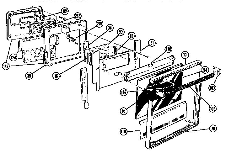 Msc2bg-sd Shutterless Door Diagram and Parts List for MSC2BG-SD  Thermador Range