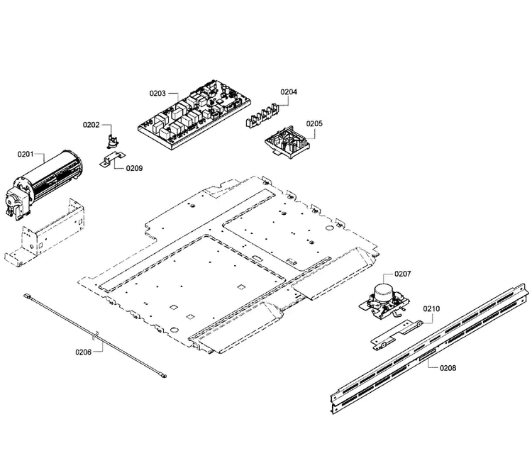 Pcb's Assy Diagram and Parts List for HBL3560UC 09 Bosch Wall Oven