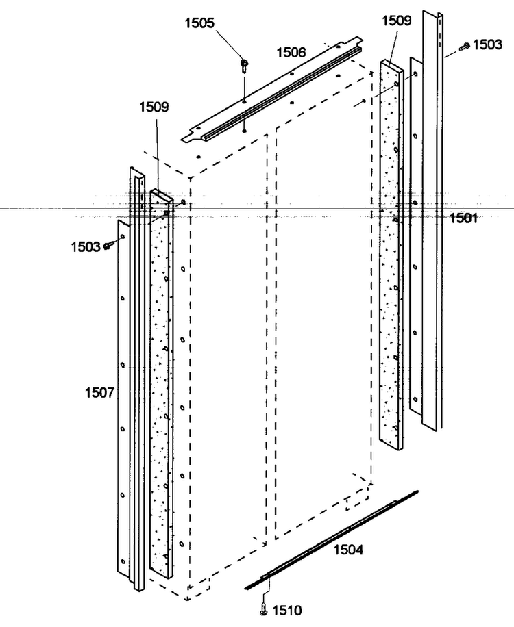 Door Trim Diagram and Parts List for KBUDT4275E 01 Thermador Refrigerator