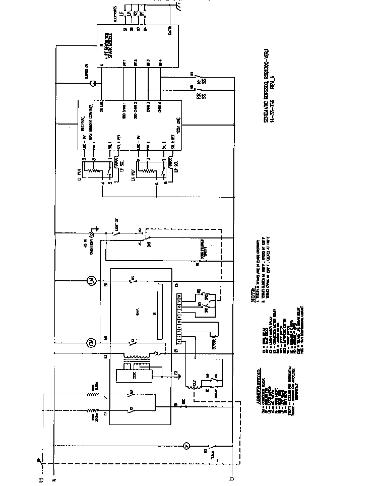 Schematic Rdfs30q, Rdss30q-ver.1 Diagram and Parts List for RDF30RS(PRIOR-9707)  Thermador Range