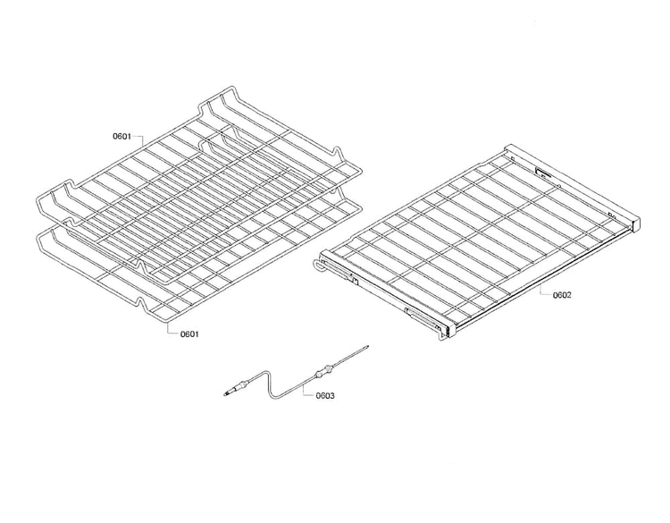 Shelfs Diagram and Parts List for HBL8751UC 01 Bosch Microwave Oven Combo