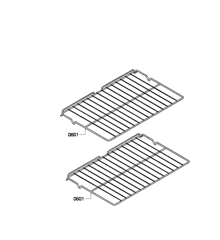 Shelfs Diagram and Parts List for HBL3360UC 08 Bosch Wall Oven