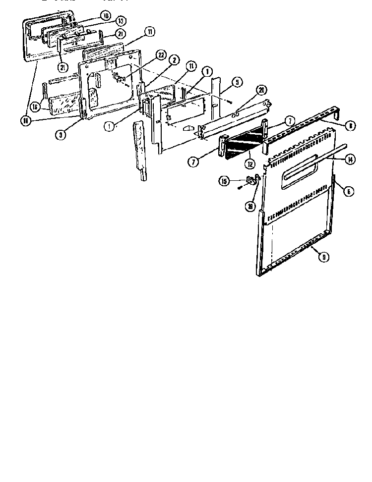Msc3g Door Diagram and Parts List for MSC239  Thermador Range