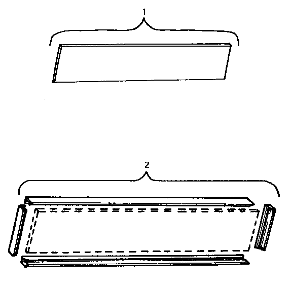 Section 1 Diagram and Parts List for H5530W  Thermador Range Hood