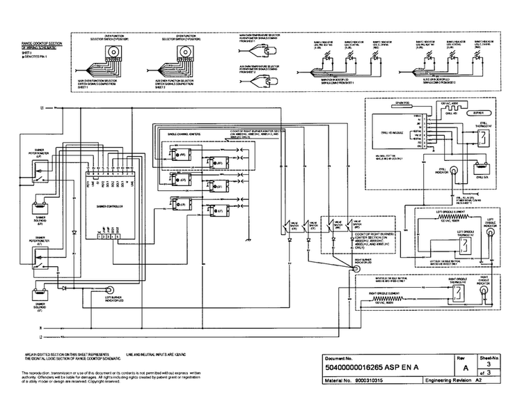 Wiring Diagram Diagram and Parts List for PRD484EEHC 01 Thermador Range