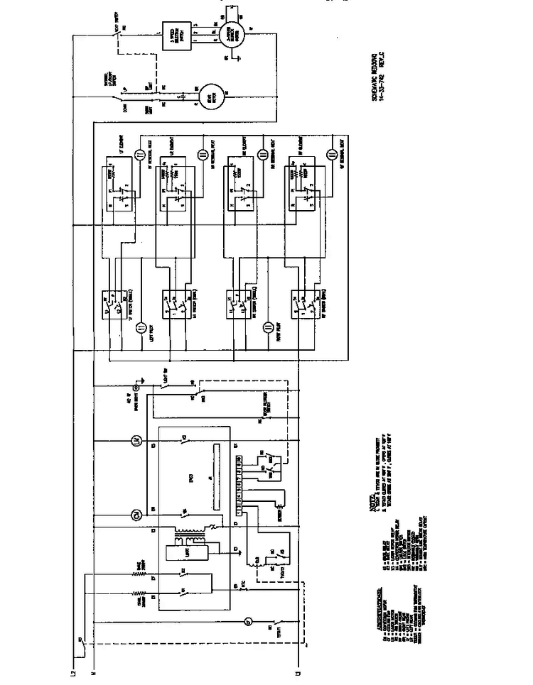Schematic Diagram and Parts List for RDF30RS(PRIOR-9707)  Thermador Range