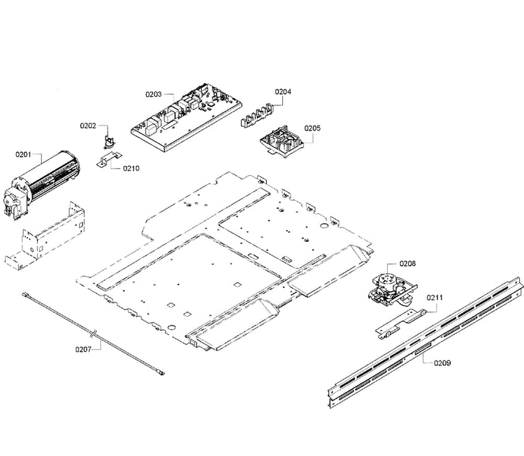Pcb's Assy Diagram and Parts List for HBL8450UC 10 Bosch Wall Oven